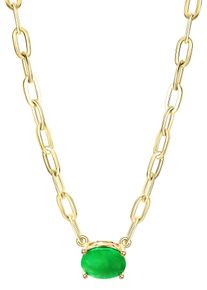 Firetti Damen Kette mit Anhänger "Schmuck Geschenk Silber 925 Halsschmuck Halskette Ankerkette Oval", Silber 925 (Sterlingsilber), L: 45cm B: 3mm,