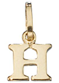 Jobo Damen Buchstaben-Anhänger "Anhänger Buchstabe", H, Gelbgold 333, gold, Gelbgold 333, Schmuckanhänger, 333 Gold