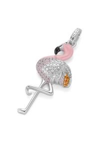 Damen Ketten-Anhänger "Flamingo, Silber 925", Onesize, Silber 925 (Sterlingsilber), bunt, Giorgio Martello MILANO, Silber 925 (Sterlingsilber),