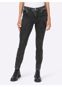 Heine Damen Bequeme Jeans, schwarz, Gr. 44, unifarben, 95% Baumwolle, 3% Polyester, 2% Elasthan, Jeans