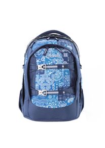 2be Kinder Schulrucksack, blau, Kunstfaser, Rucksäcke, mit reflektierenden Elementen