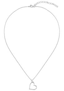 Lacoste Damen Kette mit Anhänger "Schmuck Edelstahl Halsschmuck Halskette Fantasie VOLTE", Edelstahl, L: 53cm, silber, Edelstahl, Halsketten