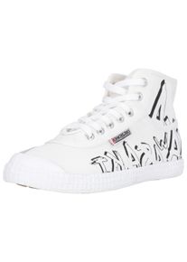 Kawasaki Herren Sneaker "Graffiti Canvas", Gr. 38, schwarz-weiß, Kunstfaser, casual, Schuhe, mit coolem Print