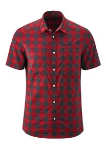 Gonso Herren Radtrikot "Don", rot, Gr. L, 97% Polyester, 3% Elastan, Trikots, Hohe Bewegungselastizität durch Jerseyeinsatz