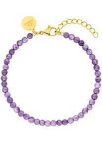 PURELEI Damen Armband "Schmuck Geschenk Edelstein Armschmuck Armkette, 23381", Edelstahl, bunt, Edelstahl, Armbänder, mit Amethyst oder Aventurin