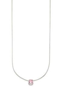 Bruno Banani Damen Kette mit Anhänger "Schmuck Geschenk Silber 925 Halsschmuck Halskette Schlangenkette Stein", Silber 925 (Sterlingsilber), L: 45cm,
