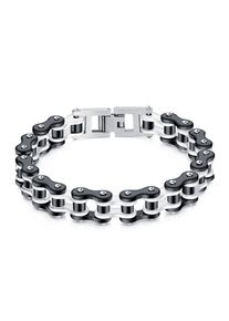 Firetti Herren Gliederarmband "Schmuck Geschenk Biker", Edelstahl, weiß, Edelstahl, Armbänder