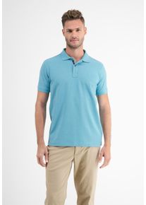 Lerros Herren Poloshirt "Lerros Poloshirt in Two-Tone-Piqué", blau, Gr. S, 99% Baumwolle; 1% Polyester, Shirts