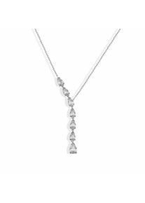 dKeniz Damen Kette mit Anhänger "925/- Sterling Silber Tropfen-Kette", 42cm + 3cm, Silber 925 (Sterlingsilber), L: 45cm B: 5.2mm, silber, Silber 925