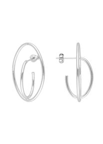 Vivance Damen Paar Ohrstecker "Modern", Silber 925 (Sterlingsilber), silber, Silber 925 (Sterlingsilber), Ohrringe