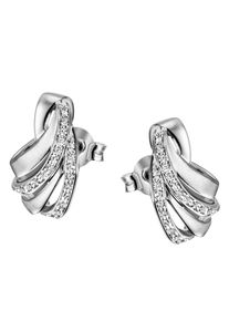 Firetti Damen Paar Ohrstecker "Schmuck Geschenk Silber 925 Ohrschmuck Glitzer", Silber 925 (Sterlingsilber), silber, Silber 925 (Sterlingsilber),