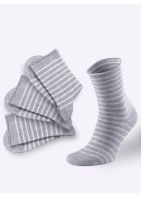 wäschepur WÄSCHEPUR Damen Socken, Gr. 1, grau, 59% Baumwolle, 22% Polyester, 18% Polyamid, 1% Elasthan, Socken