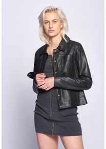 Maze Damen Lederjacke "42020110", schwarz, Gr. S, Oberstoff: 100% Lammleder / Futter: 100% Polyester, Jacken