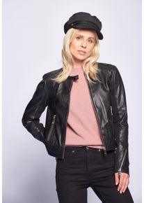 Maze Damen Lederjacke "Tecuala", schwarz, Gr. M, Obermaterial: 100% Lammleder / Futter: 100% Polyester, Jacken