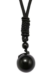 Firetti Damen Kette mit Anhänger "Schmuck Geschenk Halsschmuck Halskette Kugel", Acryl-Nylon, L: 66cm B: 3mm, schwarz, Acryl, Nylon, B:3mm,