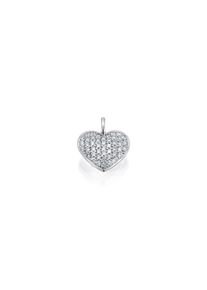 ONE ELEMENT Damen Ketten-Anhänger "0,25 ct Diamant Brillant Anhänger aus 585 Weißgold", 0.25 ct mit Diamant, Weißgold 585-Gold, silber, Weißgold 585,