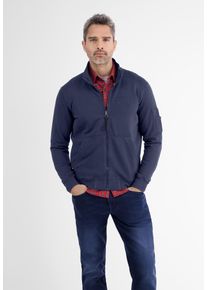 Lerros Herren Sweatjacke "Lerros Sportive Sweatjacke", blau, Gr. S, 100% Baumwolle, Sweatjacken