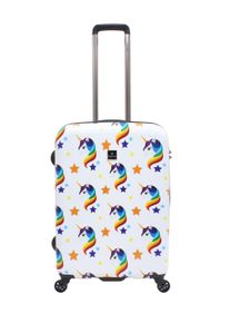 Saxoline Koffer "Unicorn", bunt, Polyester, Koffer, mit praktischem Zahlenschloss