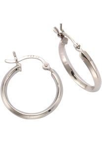 Firetti Damen Paar Creolen "Schmuck Geschenk Silber 925 Basic glänzend verschiedene Größen Silber", 20, Silber 925 (Sterlingsilber), silber, Silber
