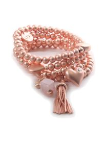 Damen Armband "Jasna", rosa, Collezione Alessandro, Metall, Armbänder