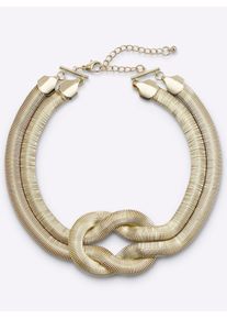 Heine Damen Collier, gold, Metall, Halsketten