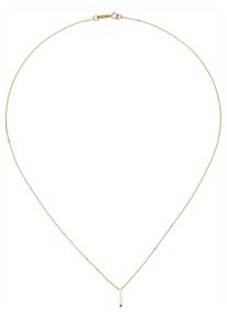 Jobo Damen Kette mit Anhänger "Stab", Gelbgold 375, L: 42cm, gelb, Gelbgold 375, Halsketten, 375 Gold 42 cm