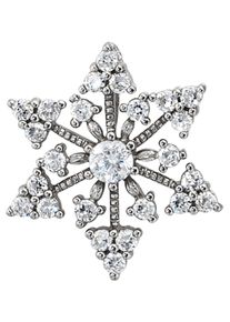 Jobo Damen Ketten-Anhänger "Anhänger Schneeflocke", Silber 925 (Sterlingsilber), silber, Silber 925 (Sterlingsilber), Schmuckanhänger, 925 Silber mit