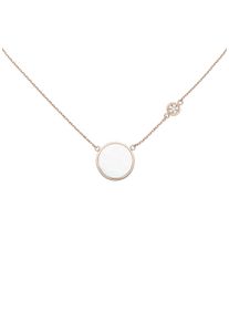 Jobo Damen Collier, Silber 925 (Sterlingsilber), L: 45cm, rosa, Silber 925 (Sterlingsilber), Halsketten, 925 Silber roségold vergoldet mit