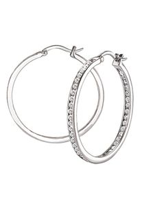 s.Oliver Damen Paar Creolen "2032819, 2032832", Silber 925 (Sterlingsilber), bunt, Silber 925 (Sterlingsilber), Ohrringe, mit Zirkonia (synth.)