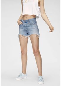 Levi's LEVI'S Damen Shorts "501 Original Short", blau, casual, Gr. 28, Denim/Jeans, Obermaterial: 100% Baumwolle, Hosen, 501 Collection
