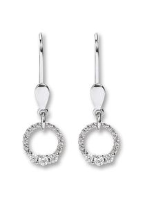ONE ELEMENT Damen Paar Ohrhänger "Zirkonia Ohrringe Ohrhänger aus 333 Weißgold", Damen,mit Zirkonia, Weißgold 333, silber, Weißgold 333, Ohrringe,