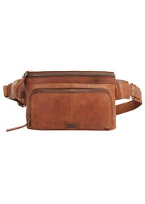 SPIKES & SPARROW Damen Gürteltasche, SPIKES & SPARROW, braun, Leder, gepflegt, Taschen, echt Leder