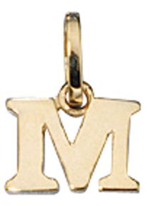 Jobo Damen Buchstaben-Anhänger "Anhänger Buchstabe", M, Gelbgold 333, gold, Gelbgold 333, Schmuckanhänger, 333 Gold