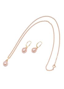 Firetti Damen Schmuckset "Multipack Schmuck Geschenk Silber 925 Halskette Ohrstecker Perlschmuck", bunt, Silber 925 (Sterlingsilber), Perlen,