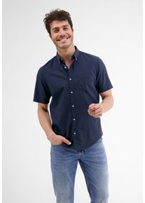 Lerros Herren Kurzarmhemd "Lerros Kurzarmhemd, Baumwoll-Leinen-Mix", blau, Gr. S, 80% Baumwolle, 20%Linen, Hemden