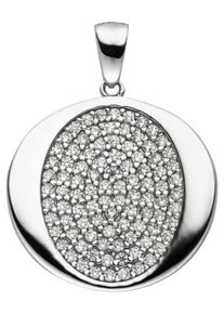 Jobo Damen Ketten-Anhänger "Anhänger mit 93 Zirkonia", Silber 925 (Sterlingsilber), silber, Silber 925 (Sterlingsilber), Schmuckanhänger, 925 Silber