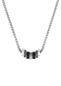 s.Oliver Herren Kette mit Anhänger "2034944", Edelstahl, L: 55cm, silber, Edelstahl, Halsketten