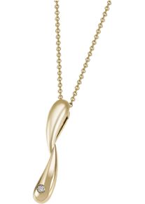 Firetti Damen Kette mit Anhänger "Schmuck Geschenk Silber 925 Halsschmuck Halskette Tropfen verschlungen", Silber 925 (Sterlingsilber), L: 45cm B: