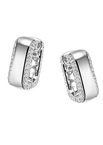 Firetti Damen Paar Creolen "Schmuck Geschenk Silber 925 mit Herzaussparung innen", Silber 925 (Sterlingsilber), bunt, Silber 925 (Sterlingsilber),