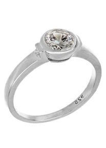 Firetti Damen Fingerring "Schmuck Geschenk Silber 925 Silberring Basic Bezzel", 58, Silber 925 (Sterlingsilber), 2,4mm, silber, Silber 925