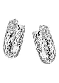 Firetti Damen Paar Creolen "Schmuck Geschenk Silber 925 Ohrschmuck glitzernd", Silber 925 (Sterlingsilber), silber, Silber 925 (Sterlingsilber),
