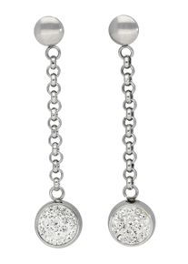 Vivance Damen Paar Ohrstecker "elegance", Chirurgiestahl, silber, Chirurgiestahl, Ohrringe