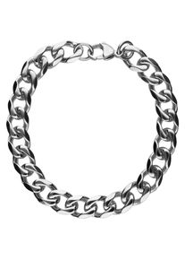 Jacques Charrel Damen Armband "Panzerarmband Look, Edelstahl", silber, Edelstahl, Armbänder