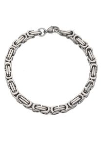 Firetti Herren Königsarmband "Schmuck Geschenk Armschmuck Armkette Königskette", 22, Edelstahl, silber, Edelstahl, Armbänder