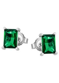 Firetti Damen Paar Ohrstecker "Schmuck Geschenk Silber 925 Ohrschmuck", Silber 925 (Sterlingsilber), grün, Silber 925 (Sterlingsilber), Ohrringe, mit