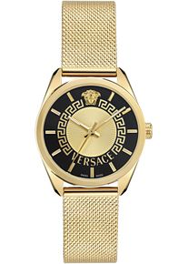 Versace Damen Quarzuhr "NEW V-CIRCLE LADY", gold, Armbanduhren, Armbanduhr, Damenuhr, Saphirglas, Swiss Made, analog