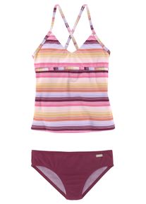 Buffalo Kinder Tankini, orange, Gr. 134, gestreift, Recycling-Polyamid, Bikini-Sets, mit Querstreifen