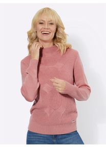 Casual Looks Damen Strickpullover "Pullover", rosa, Gr. 36, unifarben, 100% Polyacryl, Pullover