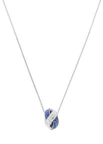Amor Damen Kette mit Anhänger "Blue Shield, 9217762", Silber 925 (Sterlingsilber), L: 45cm, blau, Silber 925 (Sterlingsilber), Halsketten, mit