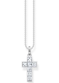 Thomas Sabo Damen Kreuzkette "Kreuz, KE2166-051-14-L45V, KE2166-477-7-L45V, KE2166-643-11-L45V", 45, Silber 925 (Sterlingsilber), bunt, Silber 925